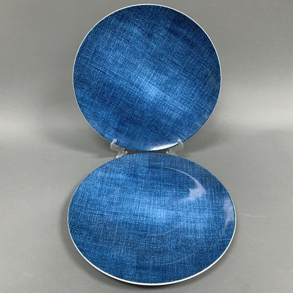 Studio Nova Chop Chop Plates Blue Denim Y0725 Oven Microwave Dishwasher Safe - 2